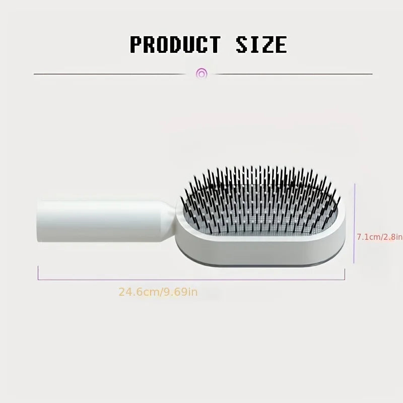 Escova de cabelo com limpeza rápida