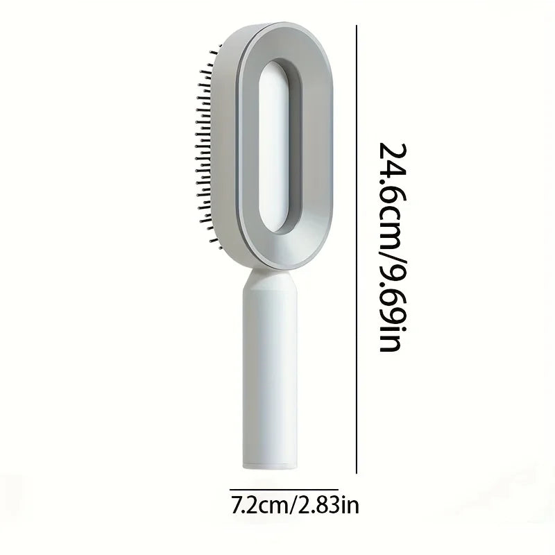 Escova de cabelo com limpeza rápida